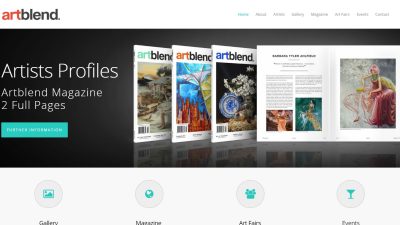 <a href="http://www.artblend.com/" target="_blank"><strong>Web site</strong></a> Artblend Fort Lauderdale Art Gallery Marketing Publishing Magazine
