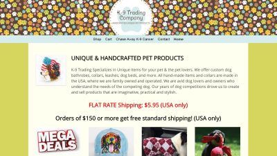 <a href="http://www.k9trading.com/" target="_blank"><strong>Web site</strong></a> K9 Trading Company